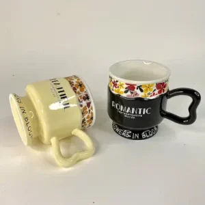 ماگ پایه دار گلدار