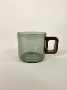 شات پیرکس دودی دسته چوبی