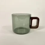 شات پیرکس دودی دسته چوبی