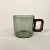 شات پیرکس دودی دسته چوبی