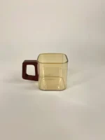 شات پیرکس دسته چوبی مربع شامپاینی