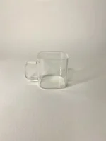 شات قهوه مربعی ساده پیرکس