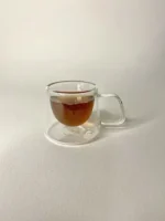 شات قهوه دوجداره پایین پهن