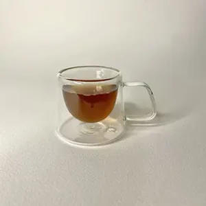 شات قهوه دوجداره پایین پهن