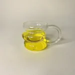 لیوان پیرکس دفرمه دسته دار