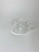 فنجان قهوه خوری دوجداره پیرکس