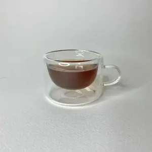 فنجان قهوه خوری دوجداره پیرکس
