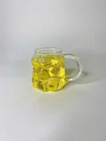 لیوان حبابی دسته دار پیرکس