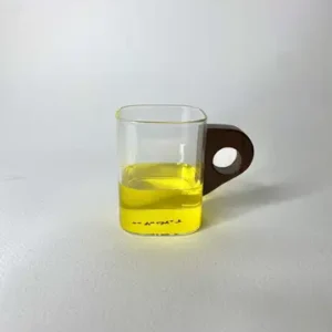 لیوان متوسط دسته چوبی
