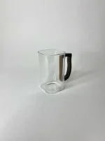 لیوان بلند دسته چوبی پیرکس