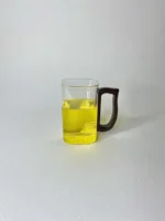 لیوان بلند دسته چوبی پیرکس