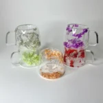 ماگ دوجداره گلدار