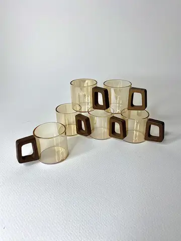 شات پیرکس دسته چوبی گرد شامپاینی شات پیرکس دسته چوبی گرد شامپاینی