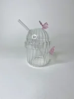 ماگ اسموتی پروانه ای صورتی