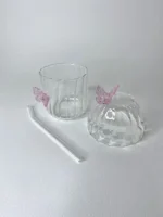 ماگ اسموتی پروانه ای صورتی