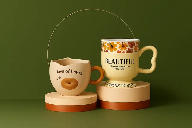 ماگ سرامیکی بدون درب