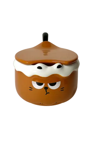 ماگ سرامیکی گربه دسته گرد