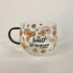 لیوان پیرکس گلدار