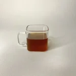 شات قهوه مربعی ساده پیرکس