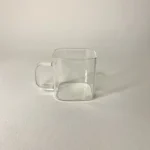 شات قهوه مربعی ساده پیرکس