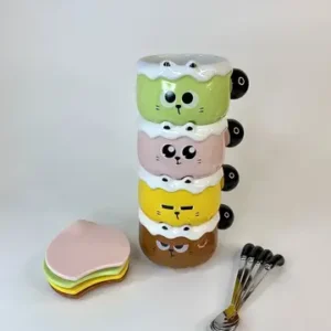 ماگ سرامیکی گربه دسته گرد