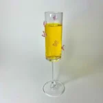 جام پیرکس پایه بلند پروانه صورتی