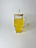 لیوان بلور طرح استنلی شیاردار