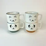 ماگ سرامیکی طرح گربه و سگ