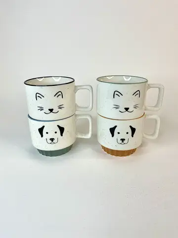 ماگ سرامیکی طرح گربه و سگ ماگ سرامیکی طرح گربه و سگ