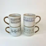 ماگ سرامیکی دسته قهوه ای سنتی