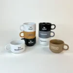 کوپ سرامیکی استندی تکست دار