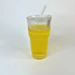 لیوان اسموتی شیاردار دوتکه 540 میل