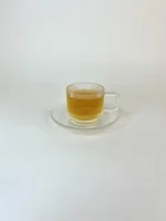 استکان بلور استندی لبه ساده شیاردار