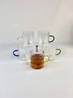شات پیرکس ساده دسته رنگی 140 میل