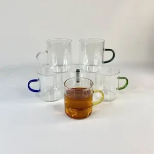 شات پیرکس ساده دسته رنگی 140 میل