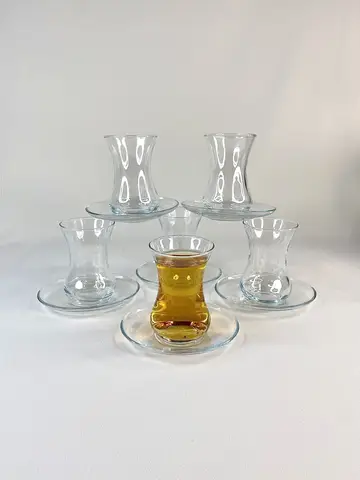 استکان کمر باریک ساده با نعلبکی 110 میل استکان کمر باریک ساده با نعلبکی 110 میل