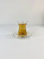 استکان کمر باریک ساده با نعلبکی 110 میل