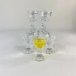 شات بلور پایه دار شیاردار 15 میل