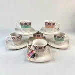 سرویس قهوه خوری سرامیکی مربع اسلیمی