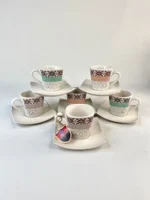 سرویس قهوه خوری سرامیکی مربع اسلیمی