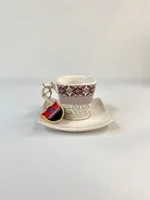 سرویس قهوه خوری سرامیکی مربع اسلیمی
