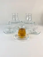 استکان کمر باریک شیاردار با زیر 110 میل