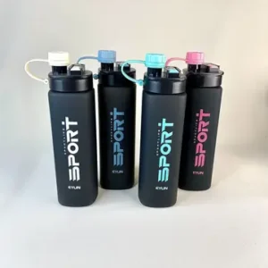 قمقمه ورزشی 770 میل SPORT مربع مشکی برند ایون