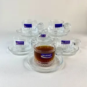 ست قهوه خوری و نعلبکی الیسا 6 عددی 100 میل