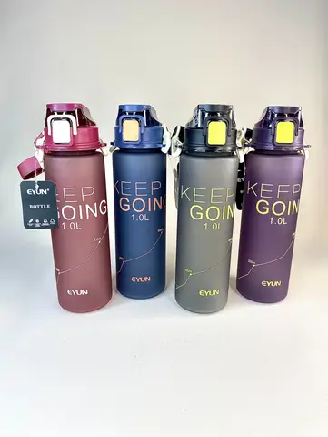 قمقمه ورزشی یک لیتری بند دار KEEP GOING ایون قمقمه ورزشی یک لیتری بند دار KEEP GOING ایون